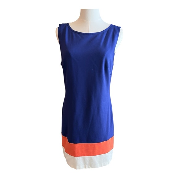 Trina Turk Dresses & Skirts - Trina Turk Royal Blue Colorblock‎ Sheath Dress | Size 6